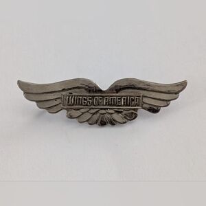 Incredibly Rare 1940's Wings Comics - Fiction House - Wings of America Club Pin